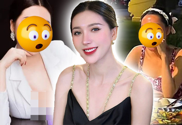 Ảnh Ngân Collagen bị chụp lén bằng cam thường dụi mắt trăm lần nhận chẳng ra