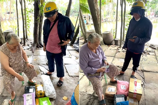 Cụ bà 80 tuổi mê mua hàng trên mạng, ngày nhận 19 đơn khiến shipper 'cười tít'
