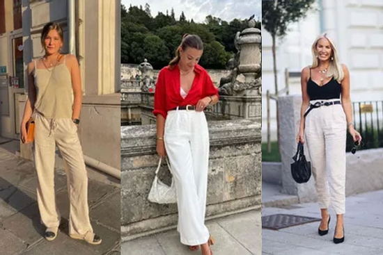 Cách kết hợp quần linen với giày để thoải mái mà vẫn sành điệu trong ngày hè