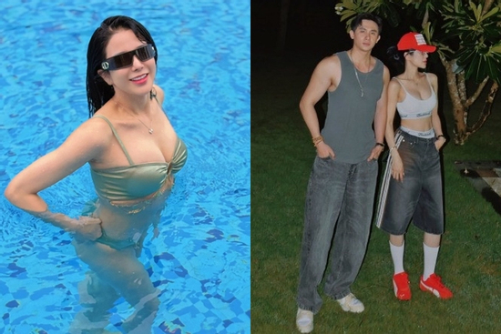 Diệp Lâm Anh khoe body nóng bỏng bên bạn trai kém 11 tuổi