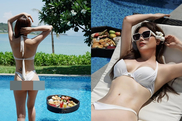 Trương Ngọc Ánh mặc bikini khoe dáng U50 'nóng bỏng'