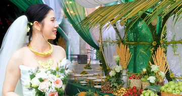 Cô dâu miền Tây được tặng 6 tạ trái cây, khách ăn no còn được gói mang về