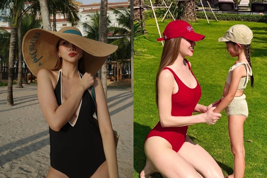 Thanh Hằng, Hà Hồ diện áo tắm một mảnh vẫn gợi cảm