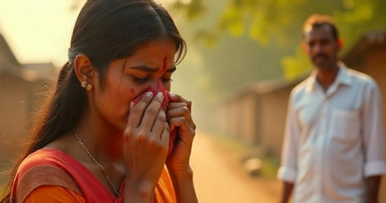 Bị bắt quả tang ngoại tình, vợ bị chồng cắn đứt mũi