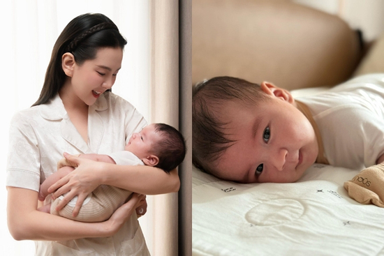 MC Mai Ngọc khoe khoảnh khắc đáng yêu của con trai 2 tháng tuổi khiến nhiều người bất ngờ