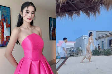 Hoa hậu Ý Nhi đáp trả khi bị chê đi biển với bạn trai mà mặc hớ hênh