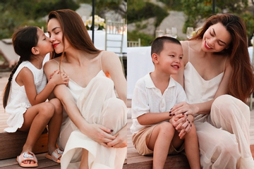 Cặp song sinh nhà Hồ Ngọc Hà gây thương nhớ bởi vóc dáng thừa hưởng từ bố mẹ