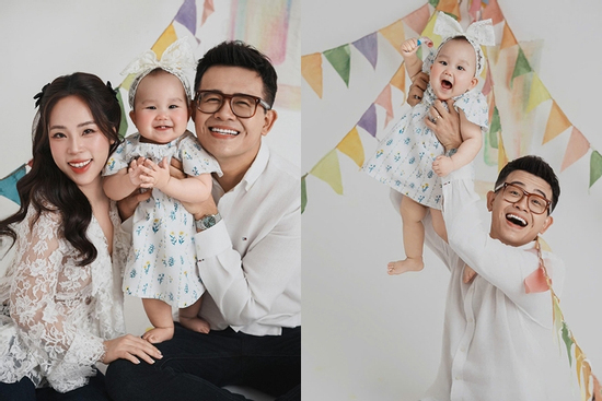 Con gái tròn 1 tuổi siêu đáng yêu của MC Đức Bảo