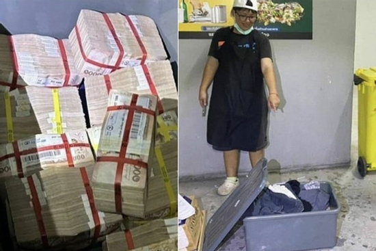 Nhặt chiếc thùng nhựa gần bãi rác, người phụ nữ hoảng hốt khi nhìn thấy 9,5 tỷ đồng