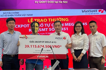 Cụ ông ở Hà Nội trúng độc đắc Vietlott hơn 39 tỷ đồng