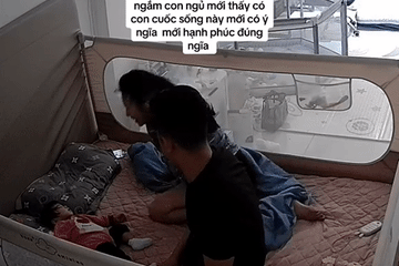 Vợ chồng ở Quảng Ninh hiếm muộn 12 năm và khoảnh khắc ngắm con ngủ gây sốt