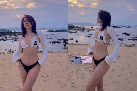 Ca sĩ Tóc Tiên tự tin khoe dáng bikini 'cực phẩm' nhờ chăm chỉ làm điều này