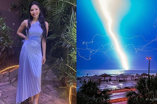 Tạo dáng chụp ảnh trên bờ biển, người phụ nữ bị sét đánh tử vong