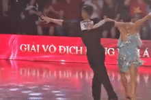 Phan Hiển giành 3 huy chương Vàng giải Dancesport Đông Nam Á 2025 cùng Thu Hương