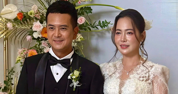 Hùng Thuận Đất phương Nam hôn và nói lời ngọt ngào với vợ trong lễ cưới