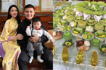 Tiệc sinh nhật 1 tuổi hoành tráng chuẩn rich kid của con trai Quang Hải