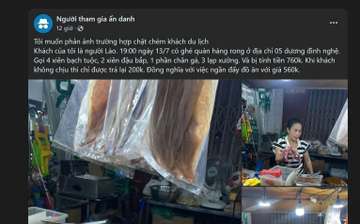 Quán vỉa hè ở Đà Nẵng bị tố 'chặt chém' vài que xiên nướng giá 760 nghìn đồng