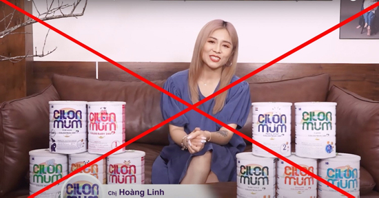 MC Hoàng Linh bị phạt 107,5 triệu đồng vì quảng cáo sữa giả