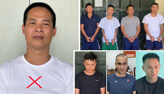 Bắt 8 giang hồ cộm cán xứ Thanh trong băng nhóm tội phạm do Ý 'Ẻng' cầm đầu