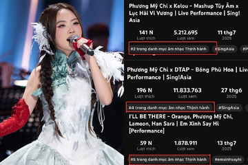 Phương Mỹ Chi “độc chiếm” Top Trending YouTube, Tổ Cò được dịp “sĩ tận trời”