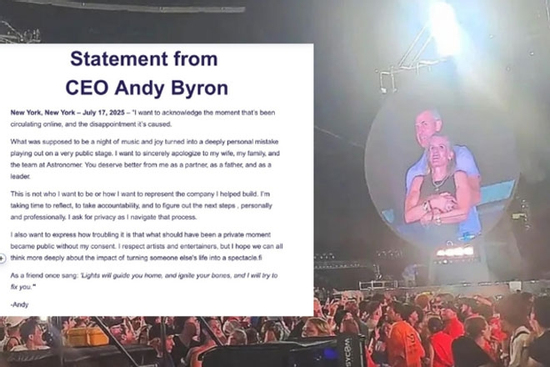 Tranh cãi quanh 'tâm thư xin lỗi' của CEO bị bắt quả tang ngoại tình ở concert