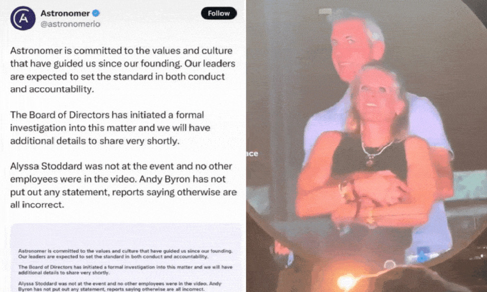 Công ty ra tuyên bố nóng, trị thẳng tay CEO Andy Byron vì bê bối ngoại tình