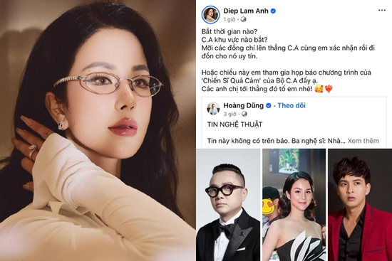 Diệp Lâm Anh đáp trả về tin đồn bị công an bắt trong 'bữa tiệc ma túy'