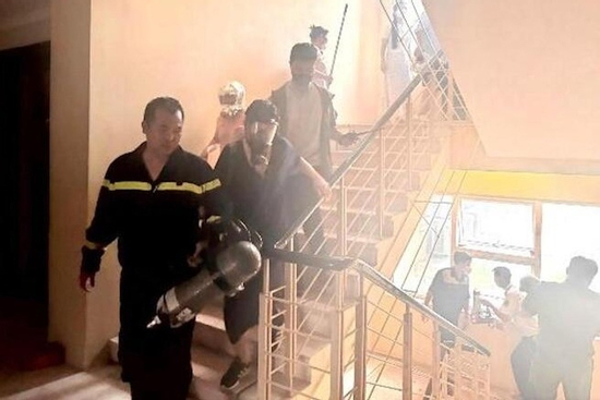Hà Nội: Cháy ở chung cư khu đô thị Ciputra, 45 người thoát nạn