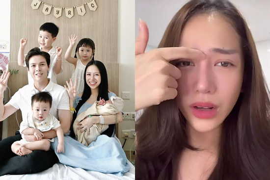 Con gái Minh Nhựa khoe ảnh lâm bồn, dân mạng chỉ soi nhan sắc mẹ bỉm sau thẩm mỹ