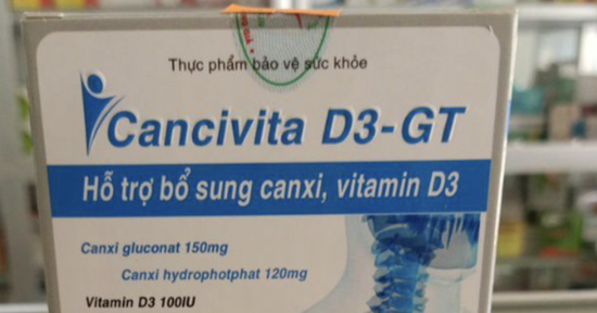 Thu hồi 2 lô thực phẩm chức năng bổ sung canxi, vitamin D3 vi phạm