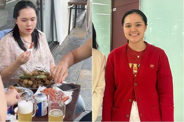 Vợ Duy Mạnh lộ mặt mộc nhợt nhạt qua cam thường