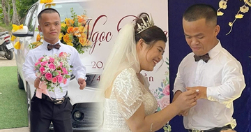 Ở nhà bạn gái 10 ngày, chàng trai cao 1m28 ở Thanh Hóa cưới được vợ xinh