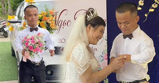 Ở nhà bạn gái 10 ngày, chàng trai cao 1m28 ở Thanh Hóa cưới được vợ xinh