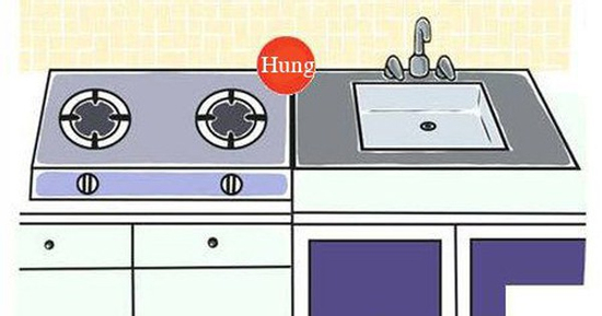 Khoảng cách bếp và bồn rửa phải chuẩn phong thủy như dưới đây mới không bị tán lộc, vợ chồng đỡ hẳn cãi vã
