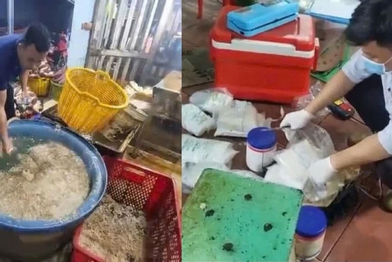 Phát hiện 3 cơ sở ngâm hoa chuối với chất tẩy trắng, hàn the