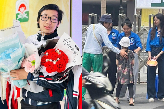 Nam sinh đưa em đến điểm thi nhờ người trông hộ đã trúng tuyển lớp 10 trường top