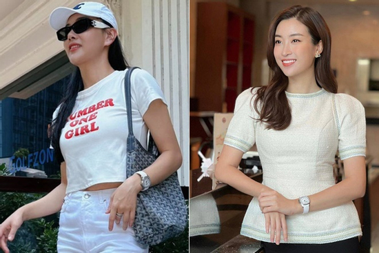 'Dâu hào môn' Phương Oanh - Đỗ Mỹ Linh 'đụng hàng' đồng hồ giá bằng cả căn nhà