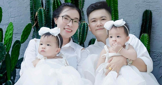 Vượt mọi rào cản đến với nhau, hai cô gái hạnh phúc đón cặp song sinh thiên thần