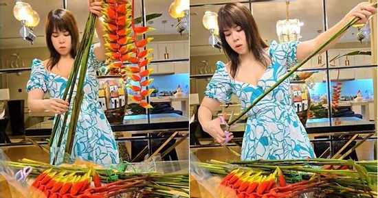 Bình hoa cắm lúc 1h đêm của vợ Mạnh Trường có gì đặc biệt?