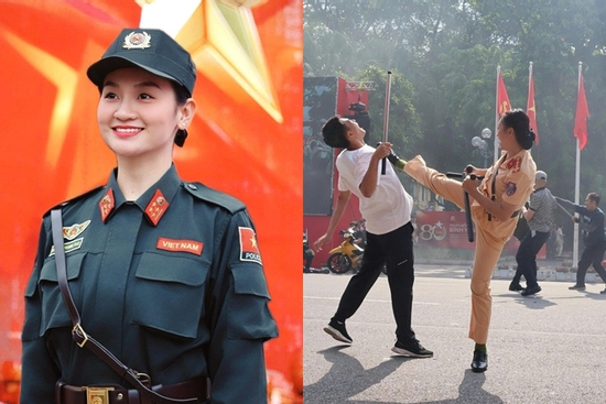 Chân dung nữ đại úy quật ngã nhóm 'quái xế' trên phố đi bộ Hồ Gươm