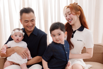Hai nhóc tỳ nhà diễn viên Chi Bảo: Visual gây sốt, dát hàng hiệu xa xỉ từ đầu đến chân