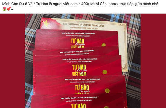 Bức xúc khâu phát vé ở chương trình nghệ thuật 'Tự hào là người Việt Nam'