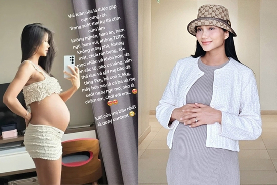 Vóc dáng gây ngỡ ngàng cuối thai kỳ của H'Hen Niê