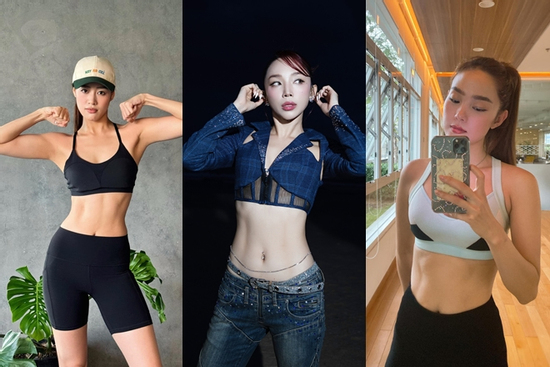 Dàn mỹ nhân Việt gây ấn tượng với cơ bụng số 11 săn chắc