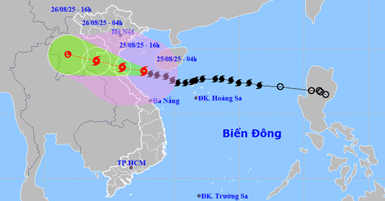 Bão số 5 đổ bộ đất liền hôm nay, Nam Thanh Hóa - Hà Tĩnh gió giật cấp 16