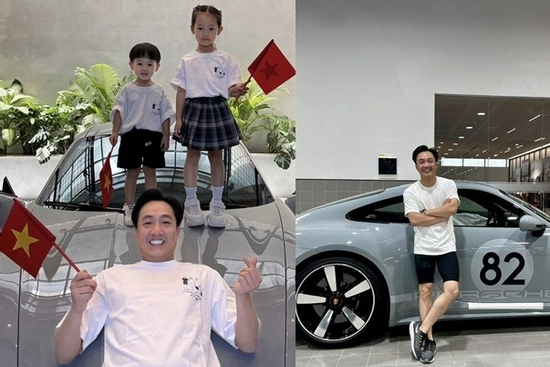 Cường Đô La cho con ra Hà Nội 'đu' diễu binh, dân tình 'thả wow' vì 1 chi tiết