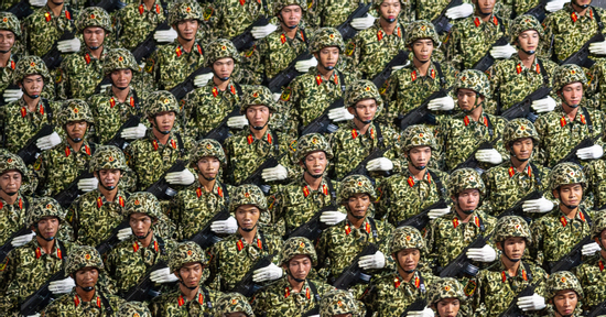 Lực lượng Quân đội, Công an hùng dũng tập diễu binh trên Quảng trường Ba Đình