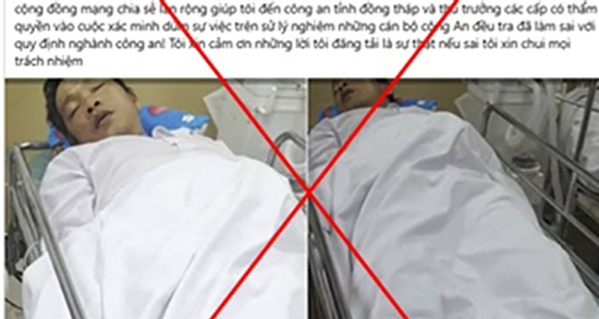 Thông tin Công an phường Mỹ Tho đánh người dân nhập viện là bịa đặt