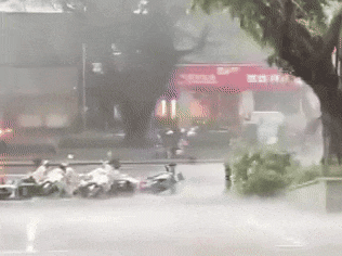 Video gió dữ dội ở đảo Hải Nam do bão Kajiki, đã ghi nhận gió giật trên cấp 17