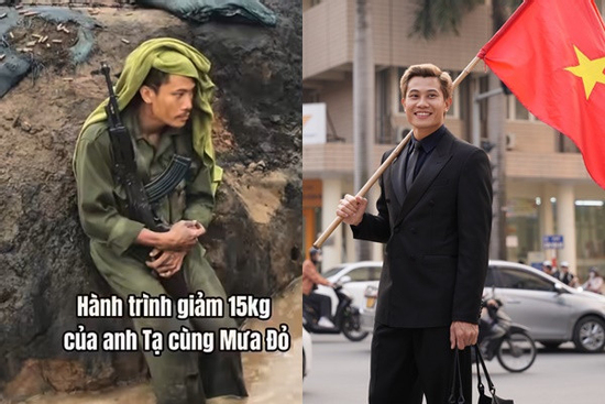 Diễn viên thủ vai 'Tạ' giảm 15kg để đóng phim 'Mưa Đỏ', ngoài đời bảnh bao khác biệt